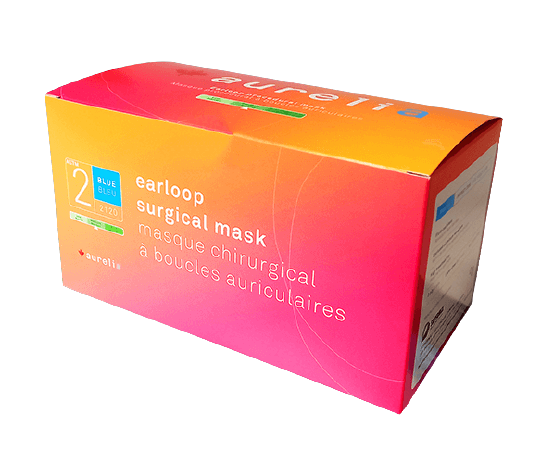 Image MASQUE PROCÉDURE AURICULAIRE BLEU AURÉLIA N2